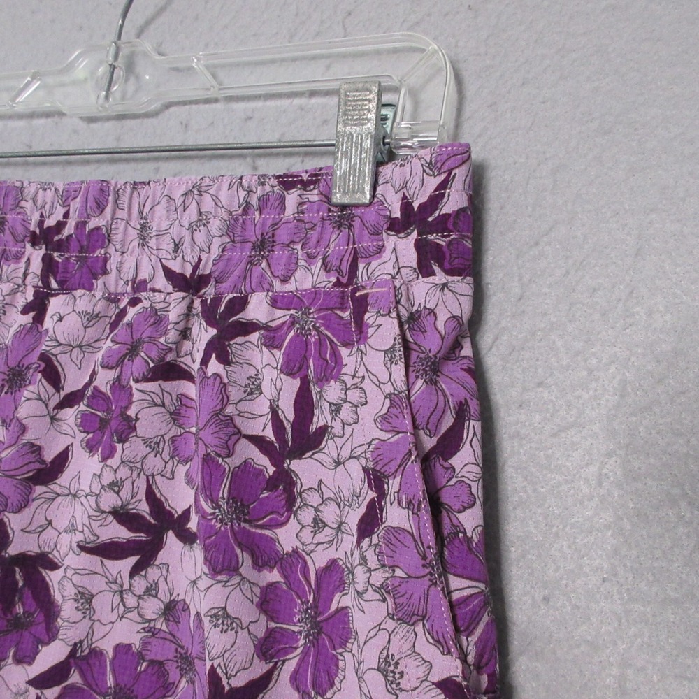 Duluth Trading Skirt Skort 6 Purple Floral Breezeshooter Outdoor Camp Gardening - Picture 3 of 11